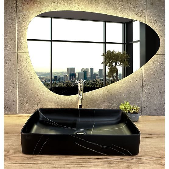 Countertop Sink Denis Black Stone Matt