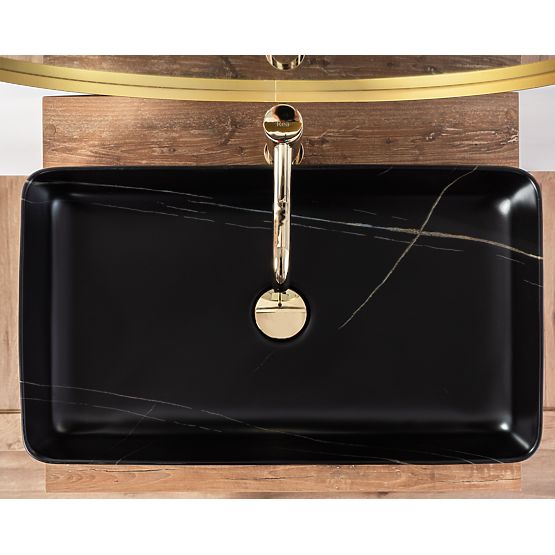 Countertop Sink Denis Black Stone Matt