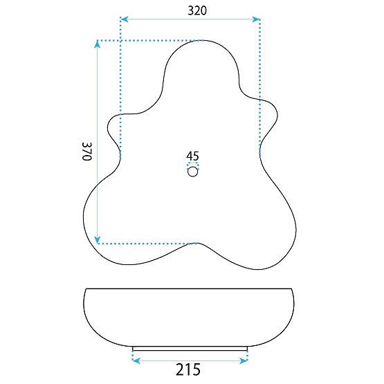 Countertop Washbasin Rea IZOLDA