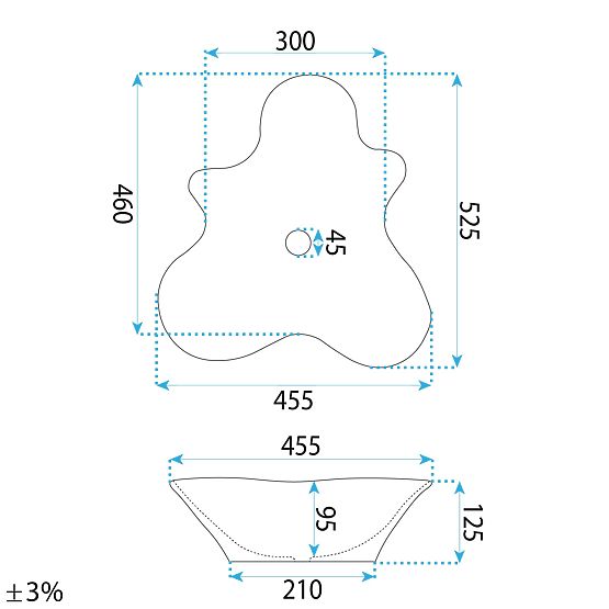 Countertop Washbasin Rea IZOLDA