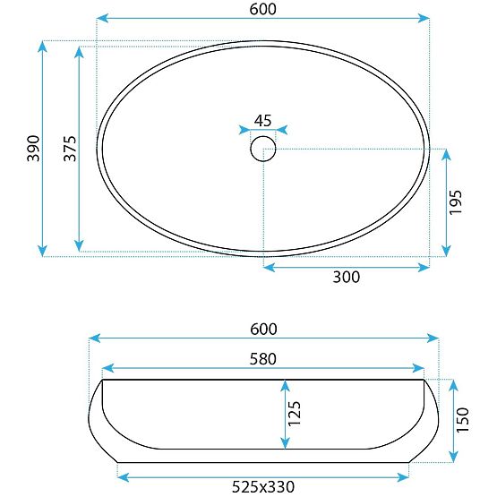 Countertop Washbasin Rea Maya