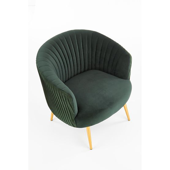 CROWN Relaxation Chair Dark Green / Gold