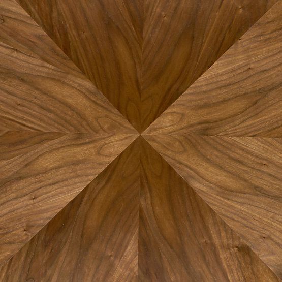 DANILO round table, top - walnut, legs - black (2p=1pc)