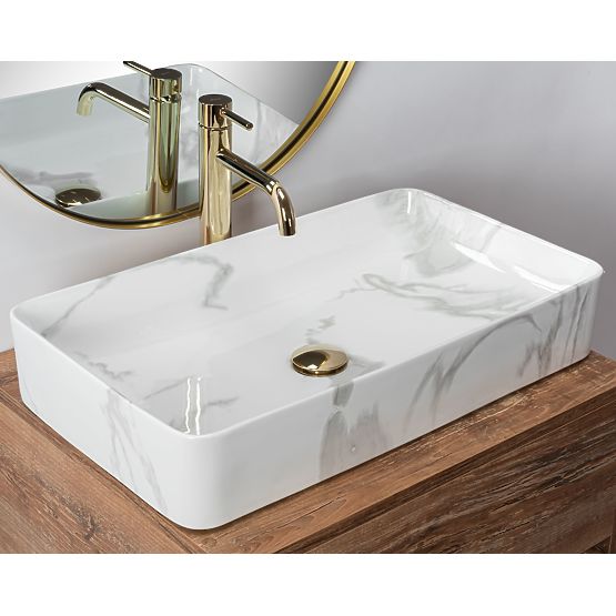 Denis Marmo Shiny Countertop Basin