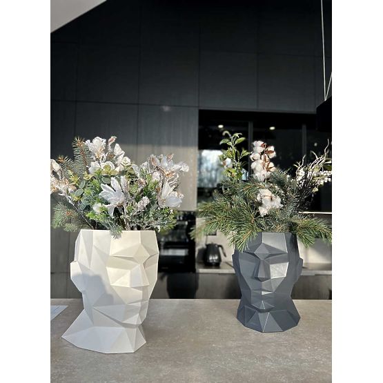 Design flower pot ADONIS White