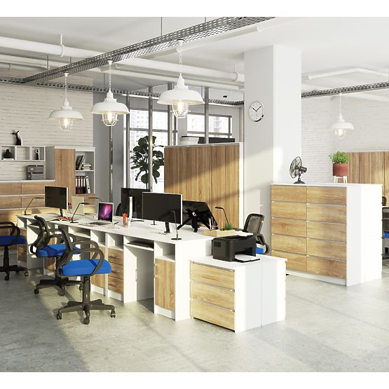 DESK ANA PK WHITE / SONOMA