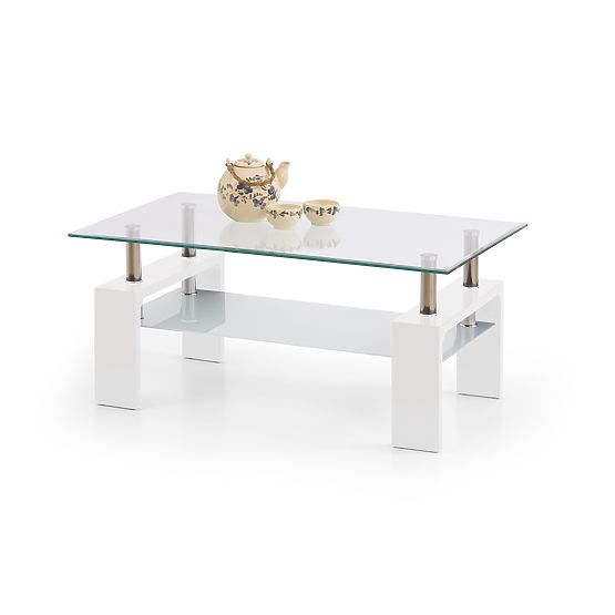 DIANA INTRO white lacquered coffee table (2p=1pc)