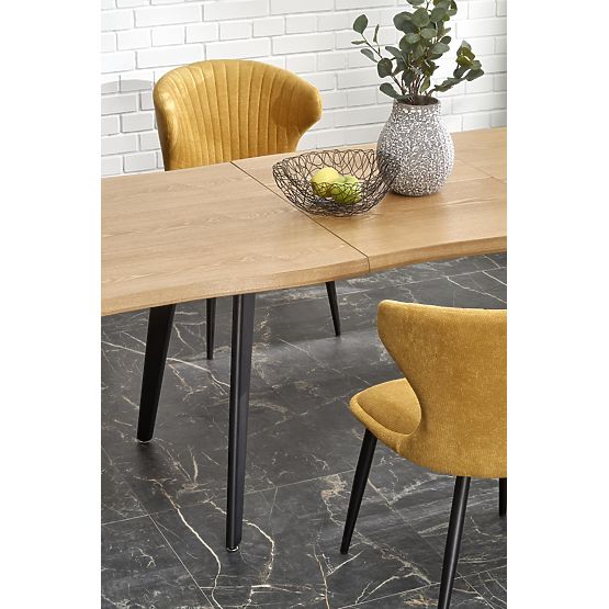 DICKSON 2 Extendable Table 150-210/90 cm, Top - Natural, Legs - Black (2p=1pc)