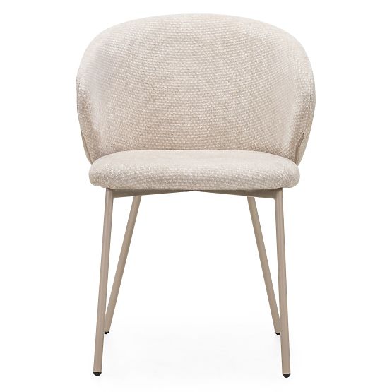 Dining Chair Adrano, Light Beige/Beige Legs