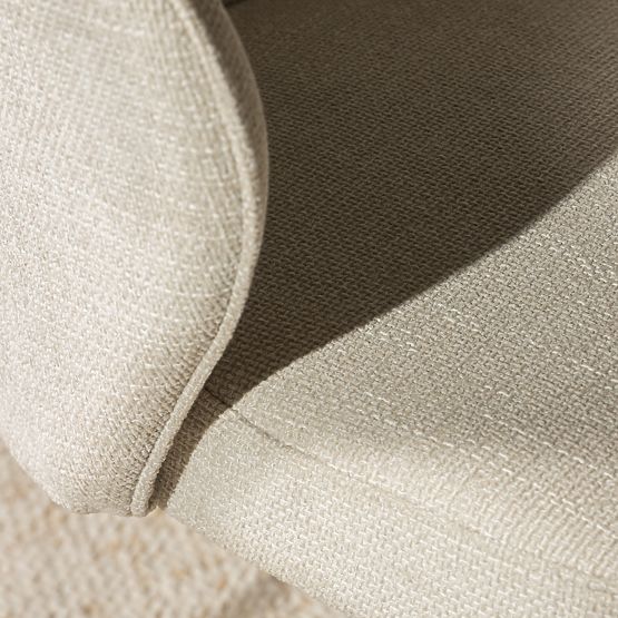 Dining Chair Avery Light Beige/Black Legs