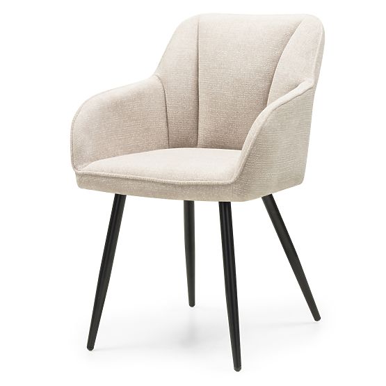 Dining Chair Berisso, Cappuccino/Black Legs
