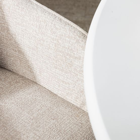 Dining Chair Berisso, Cappuccino/Black Legs