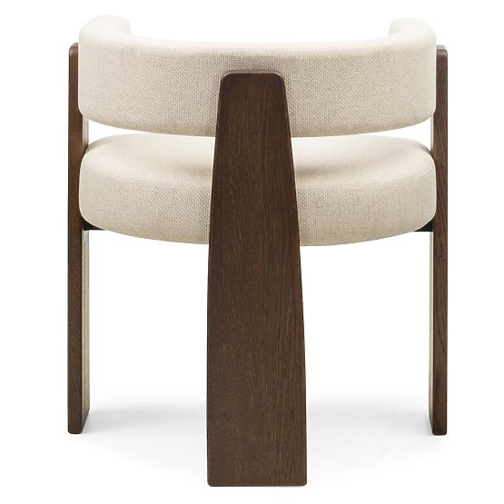 Dining Chair Bruna, Beige, Mocha Oak