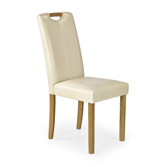 Dining Chair CARO - Cream/Beech