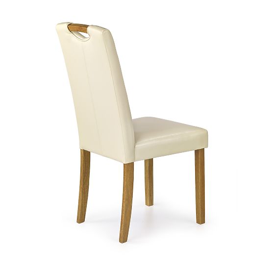 Dining Chair CARO - Cream/Beech