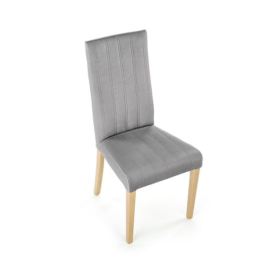 Dining Chair DIEGO 3 - Light Grey/Natural