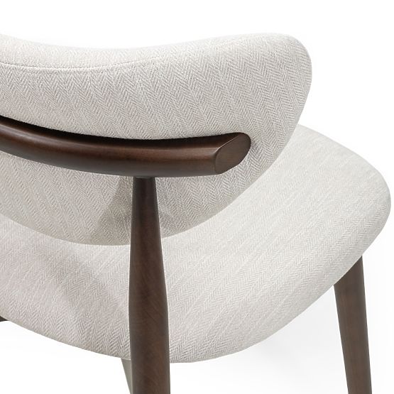 Dining Chair Domenico Beige/Walnut