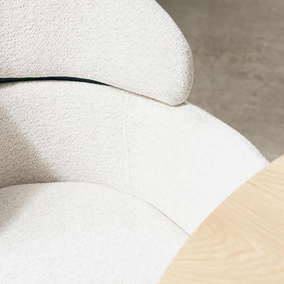 Dining Chair Granda, Ecru/Black Legs