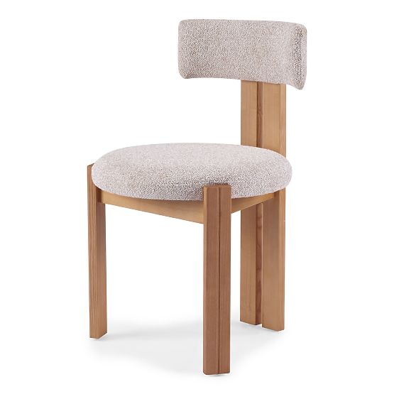 Dining Chair Matteo, Beige-Cream/Natural