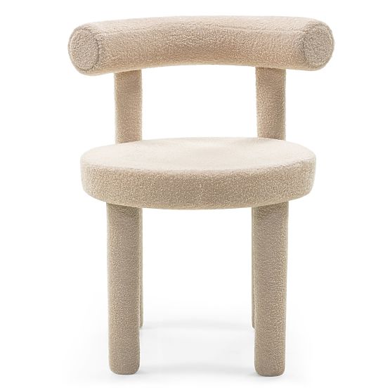 Dining Chair Pedro 2.0, Beige, Boucle
