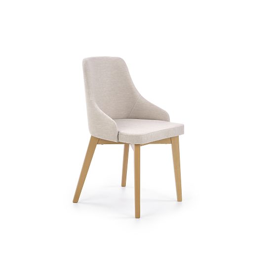 Dining Chair TOLEDO - Honey Oak/Cream
