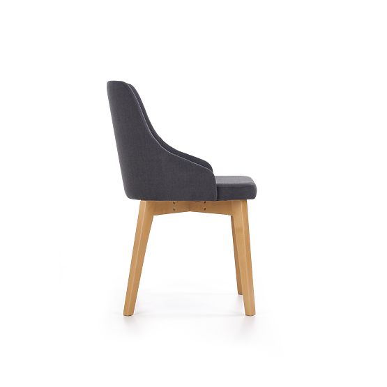 Dining Chair TOLEDO - Honey Oak/Dark Gray