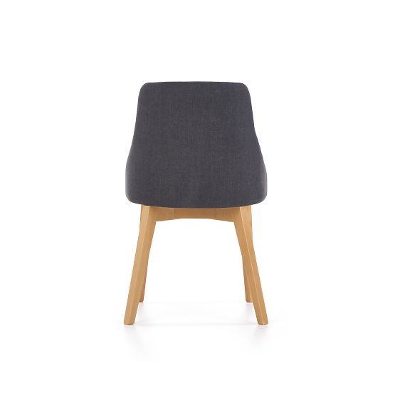 Dining Chair TOLEDO - Honey Oak/Dark Gray