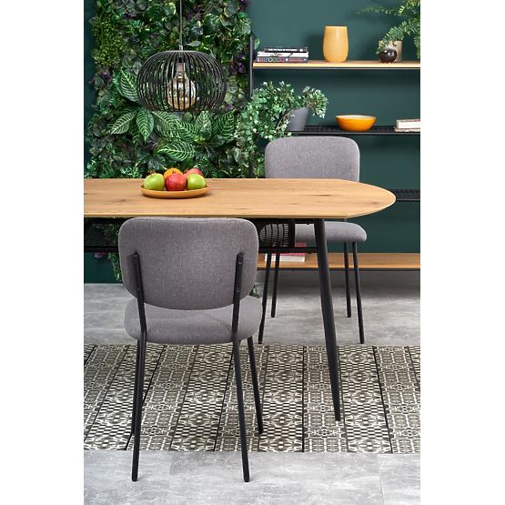 Dining Table JACKSON - Golden Oak/Black