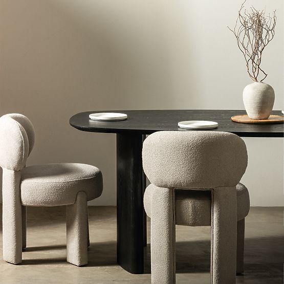 Dining Table Oriento 200 cm, Oval, Ash Veneer