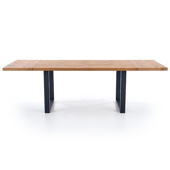 Dining Table PEREZ - Light Oak/Black