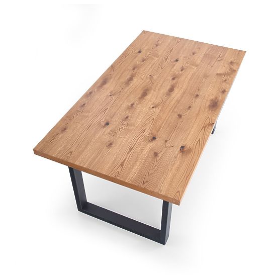 Dining Table PEREZ - Light Oak/Black