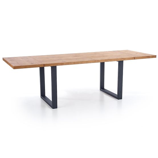 Dining Table PEREZ - Light Oak/Black