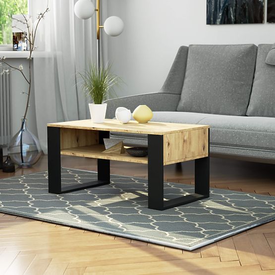 DOMI COFFEE TABLE ARTISAN OAK / BLACK