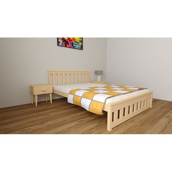 Double bed Ada 200 x 140 cm - pine