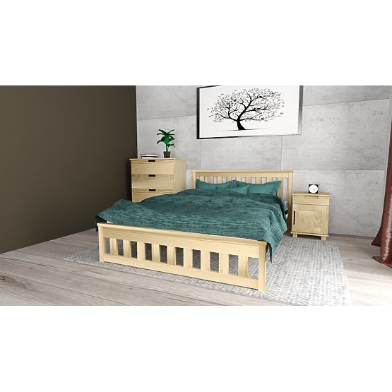 Double bed Ada 200 x 180 cm - pine