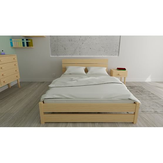 Double bed Max 200 x 180 cm - pine