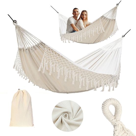 Double Person Braided Rope Hammock 400256