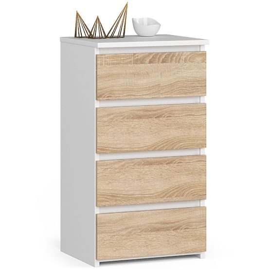 Dresser CL4 PK White / Sonoma Oak