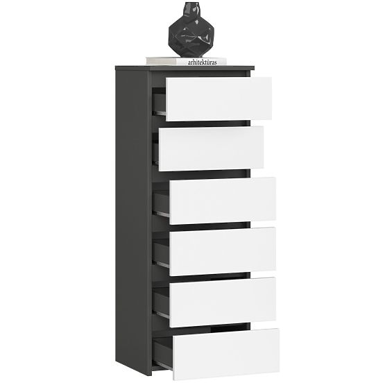 DRESSER CL6 PK GRAPHITE GRAY / WHITE