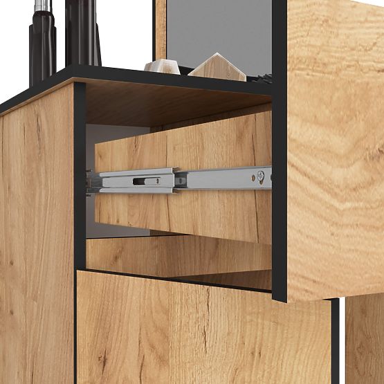 Dressing Table with Mirror CLP P-2/SL Left PK Oak Craft