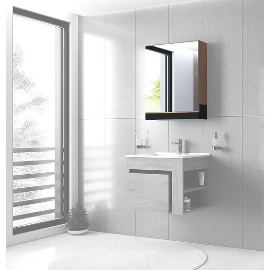 DUESA Mirror Cabinet 60/1D Golden Oak (1p=1pc)