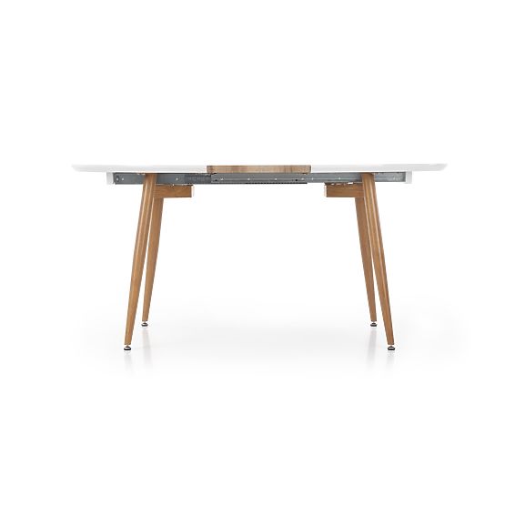 EDWARD Extendable Table Honey Oak / White; Legs: Honey Oak (2p=1pc)