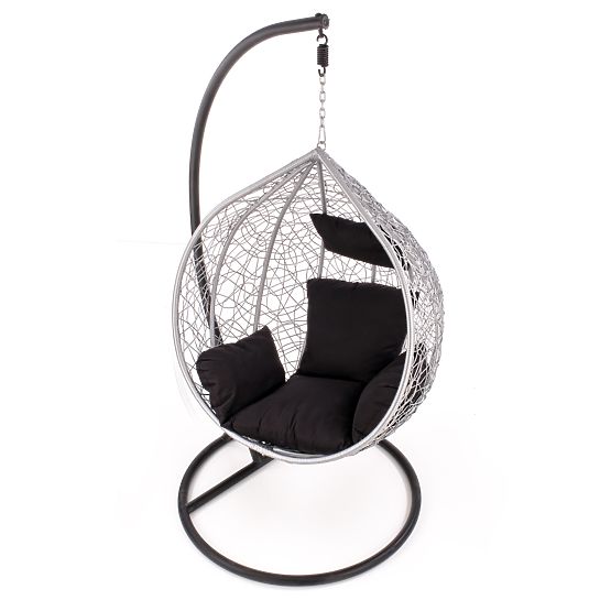 EGGY garden chair grey / black (3pcs=1pc)