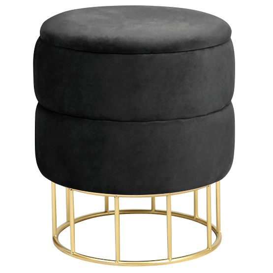 ELZA BLACK POUF