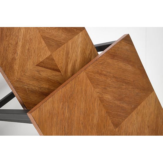 ELZA Set of 2 Benches, Walnut/Black (1p=1pc)