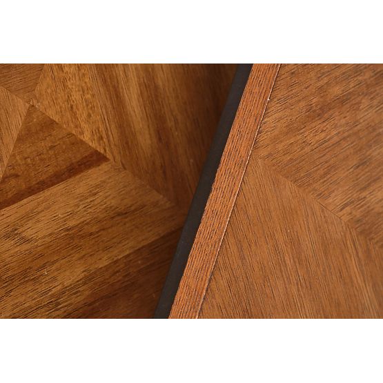 ELZA Set of 2 Benches, Walnut/Black (1p=1pc)