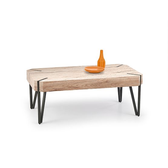EMILY coffee table oak san remo / black (1p=1pc)