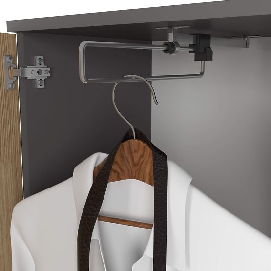 ENTRO HALLWAY SET GRAPHITE GRAY / ARTISAN OAK