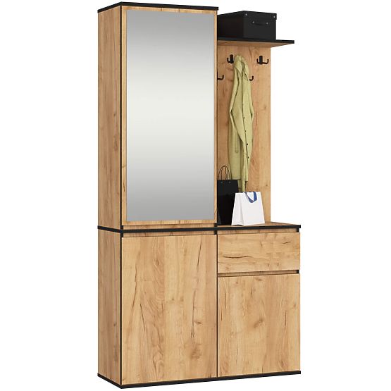 ENTRO PK CRAFT OAK HALLWAY SET