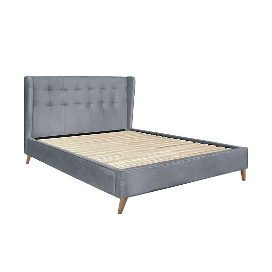 ESTELLA 160 cm Bed Grey (4p=1pc)